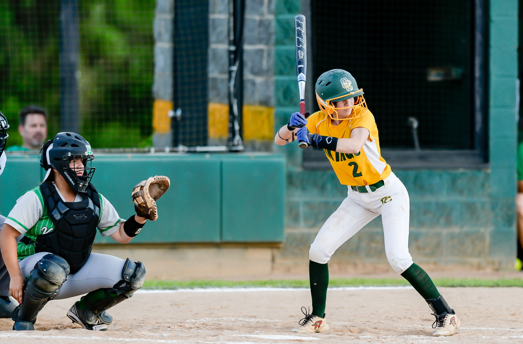 Friday night softball action